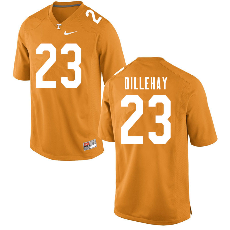Men #23 Devon Dillehay Tennessee Volunteers College Football Jerseys Sale-Orange